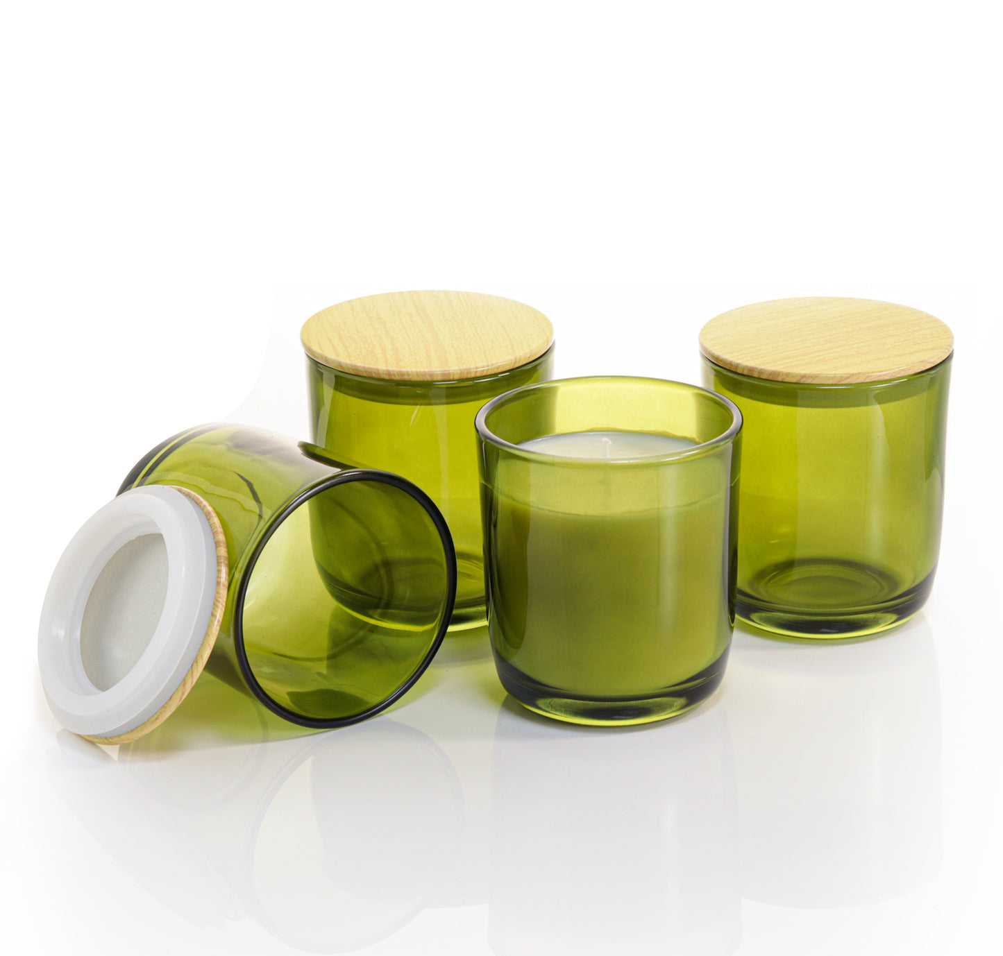 Aroparc U-Base Candle Jars 10oz - Jar with Metal Lid